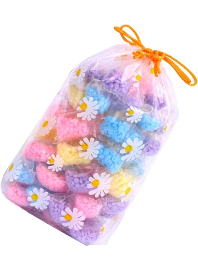 ٥٠ قطعة من معطر رائحة الغسيل، مريح لإزالة الروائح الكريهة، معزز رائحة يدوم طويلاً، حبيبات عطرية في أكياس زهرية، كبسولات زيتية لملابس ناعمة ومنعشة برائحة خرز عطري ملون. - Image 2